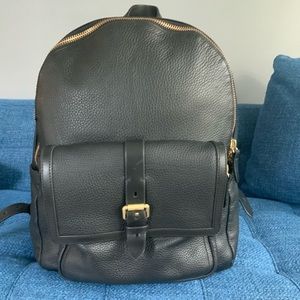 Black Cole Haan leather backpack